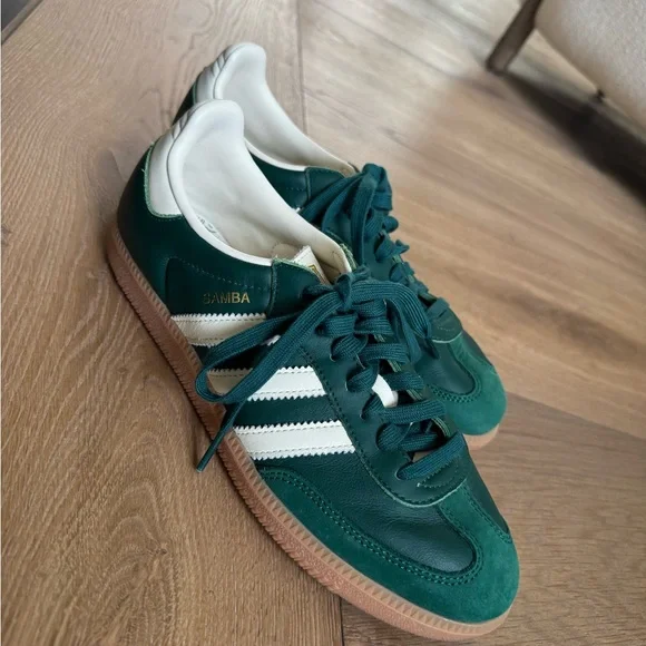 Adidas Collegiate Green Sambas Women’s size 9 - Picture 2 of 16
